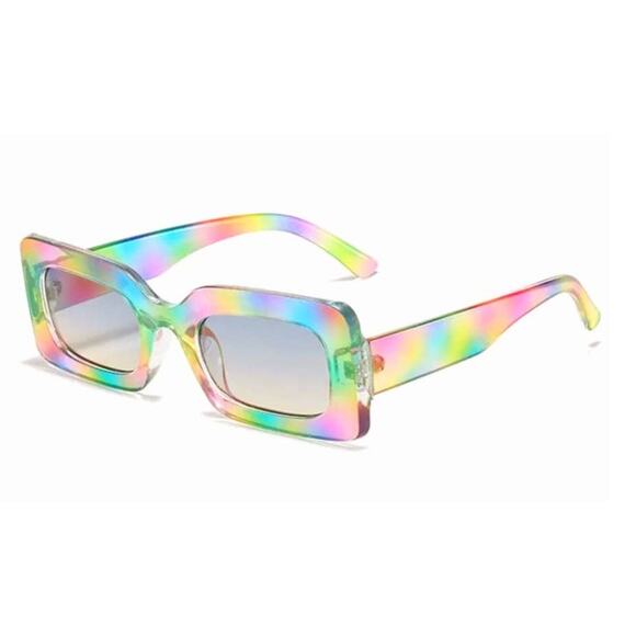 Sunglasses Women Multicolor Frame with Pink Case - Picture 4 of 7